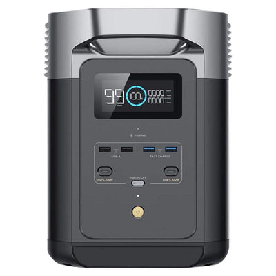 EcoFlow Delta 2 1024 W Solar and Battery Portable Solar Power Station Includes Cord