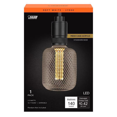 Feit Decorative E26 (Medium) Filament LED Bulb Soft White 60 Watt Equivalence
