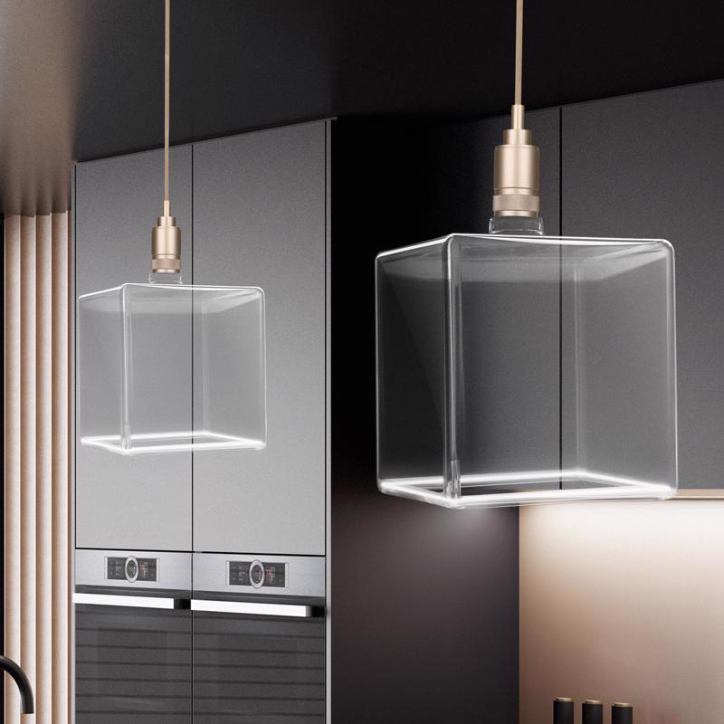 Feit Square E26 (Medium) Filament LED Bulb Soft White 40 Watt Equivalence