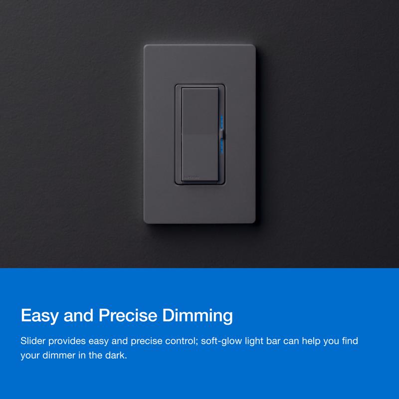 Lutron Diva 3-Way Smart-Enabled Dimmer and Remote White