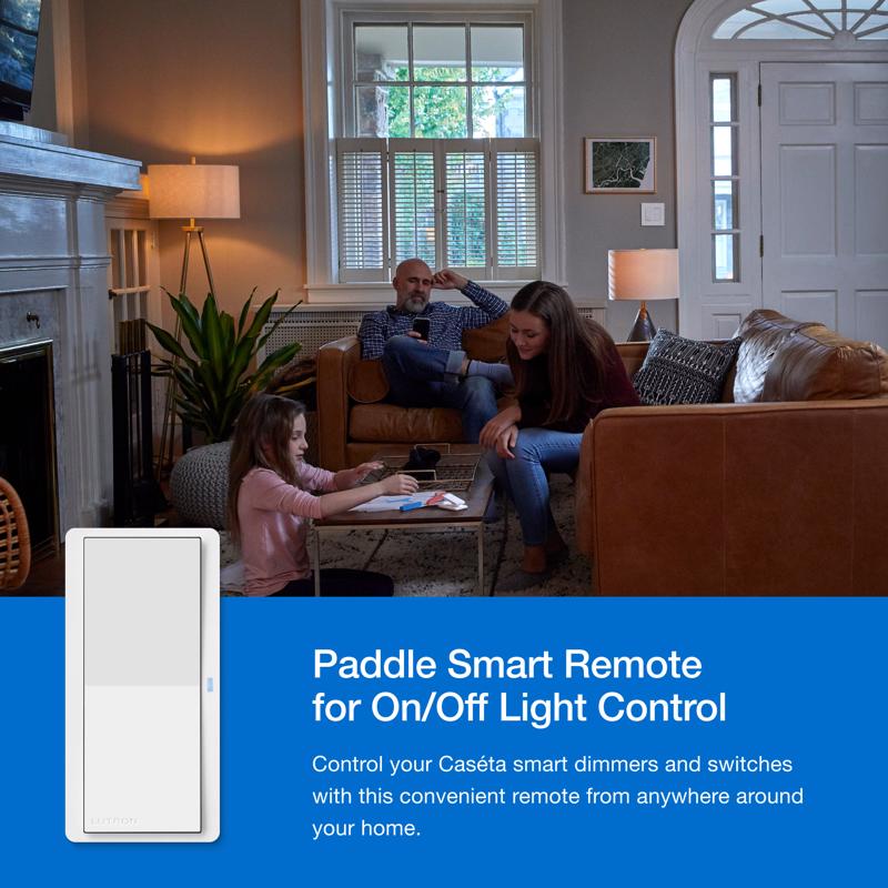 Lutron Pico Smart Smart-Enabled Wireless Remote w/Wall Mount Kit White