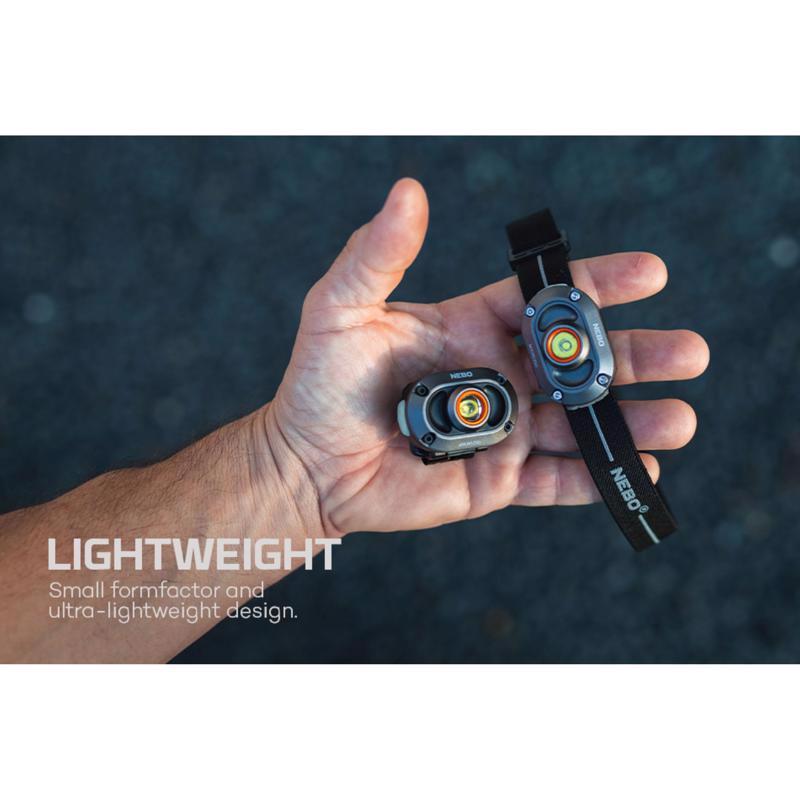 NEBO Mycro 250 lm Black/Gray LED Head Lamp