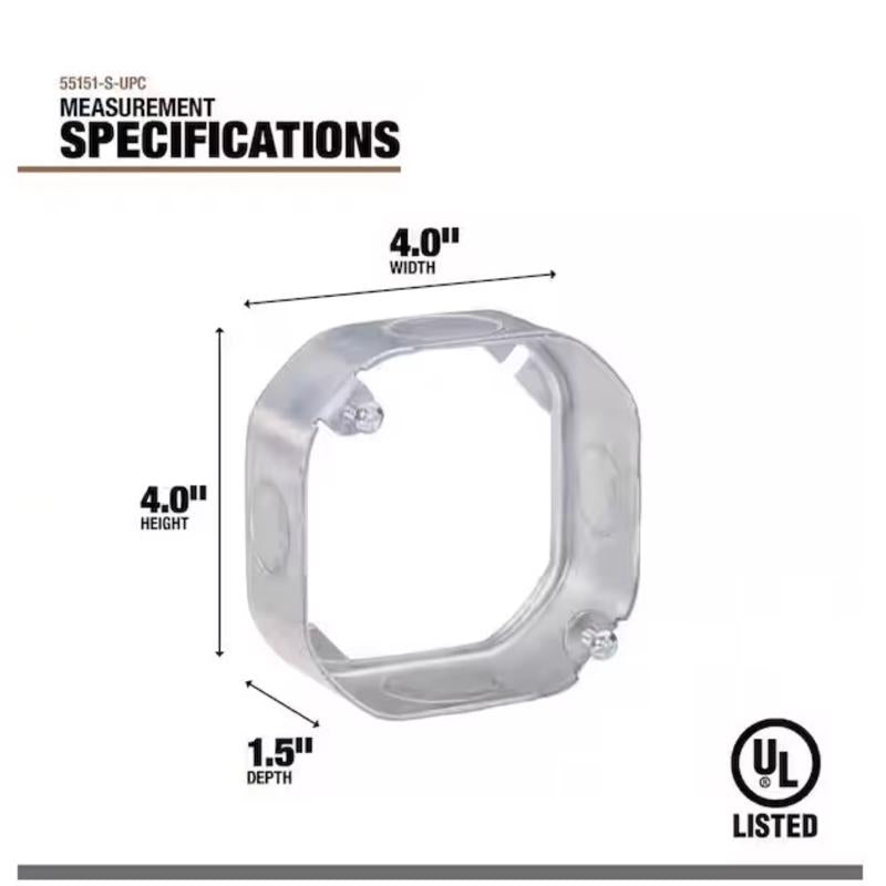 Southwire Old Work Octagon Steel Extension Ring