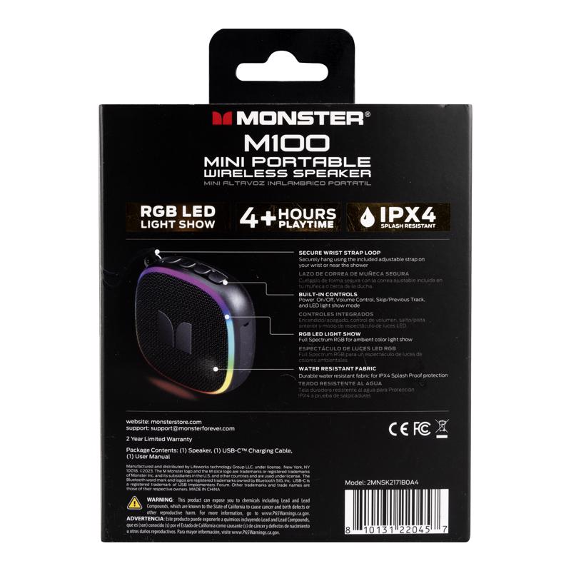 Monster Wireless Bluetooth Portable Speaker