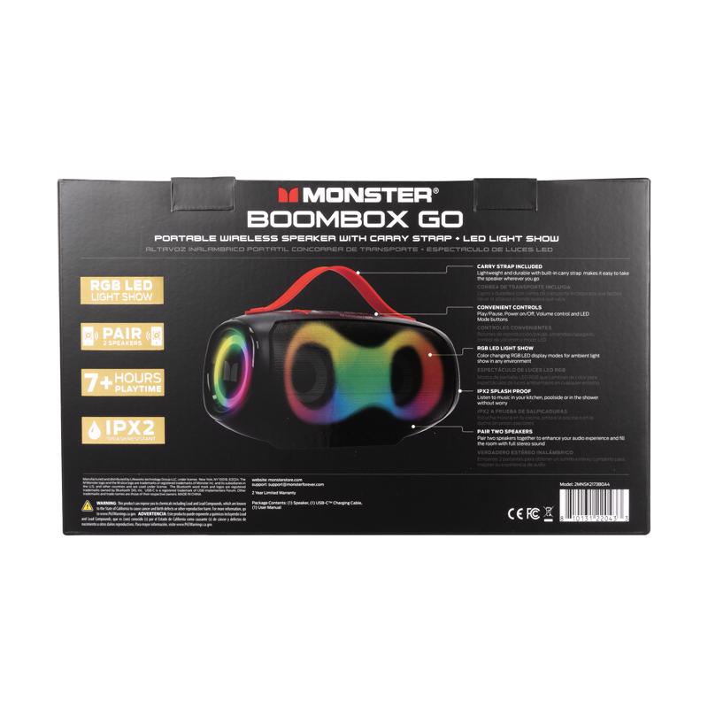 Monster Wireless Bluetooth Boombox Portable Speaker