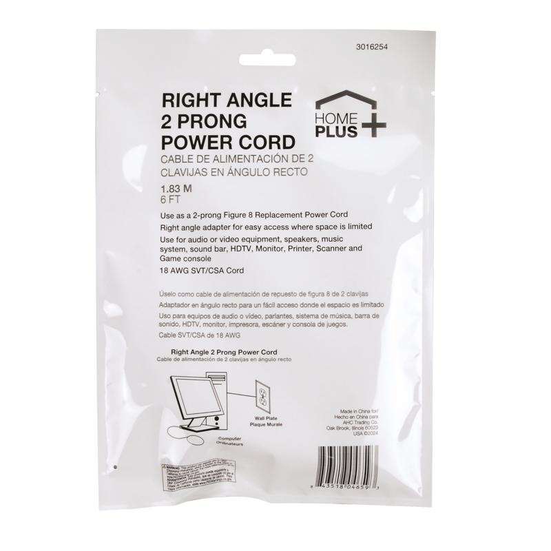 Home Plus 6 ft. L AC Power Cord