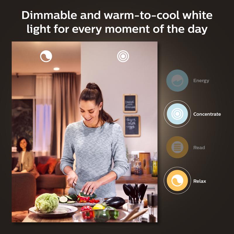 Philips HUE BR30 E26 (Medium) Smart-Enabled LED Bulb White 85 Watt Equivalence