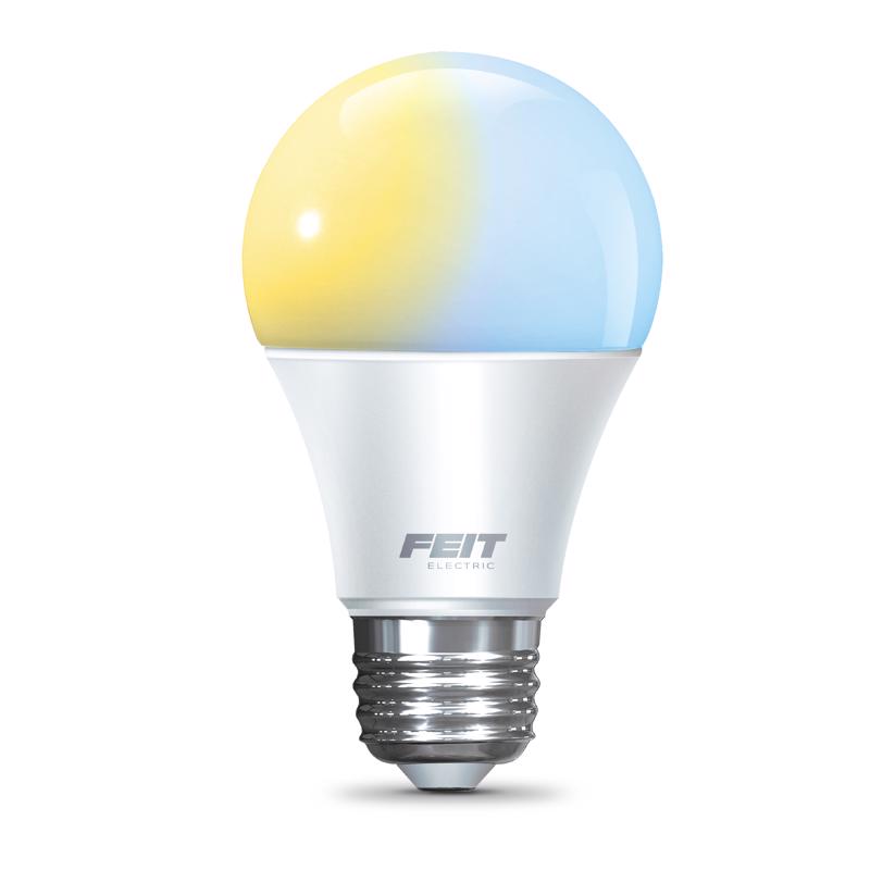 Feit A19 E26 (Medium) Smart-Enabled LED Bulb Adjustable White 60 Watt Equivalence