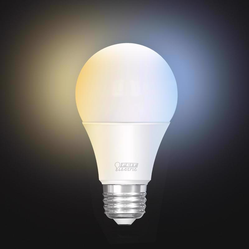 Feit A19 E26 (Medium) Smart-Enabled LED Bulb Adjustable White 60 Watt Equivalence