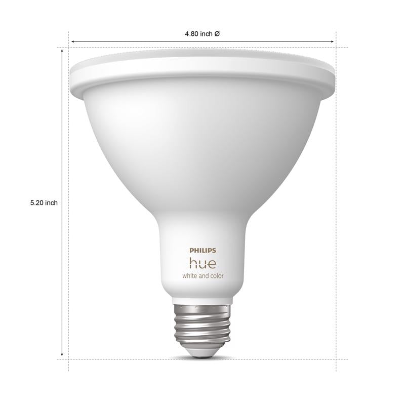 Philips Hue PAR 38 E26 (Medium) Smart-Enabled LED Bulb Color Changing 100 Watt Equivalence
