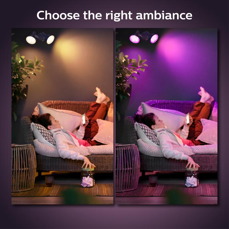Philips Hue PAR 38 E26 (Medium) Smart-Enabled LED Bulb Color Changing 100 Watt Equivalence