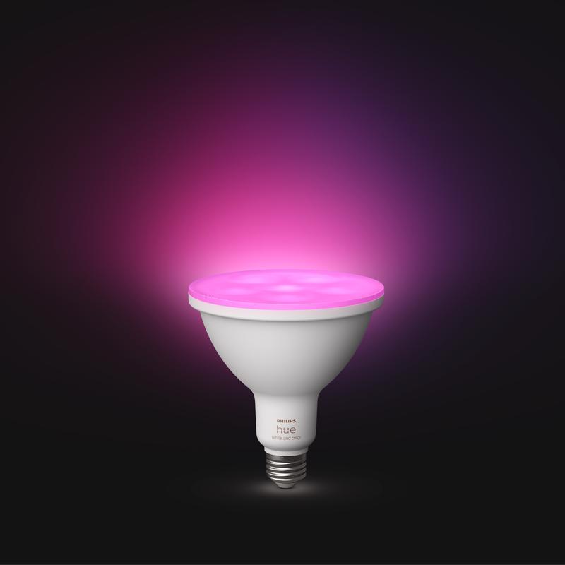 Philips Hue PAR 38 E26 (Medium) Smart-Enabled LED Bulb Color Changing 100 Watt Equivalence