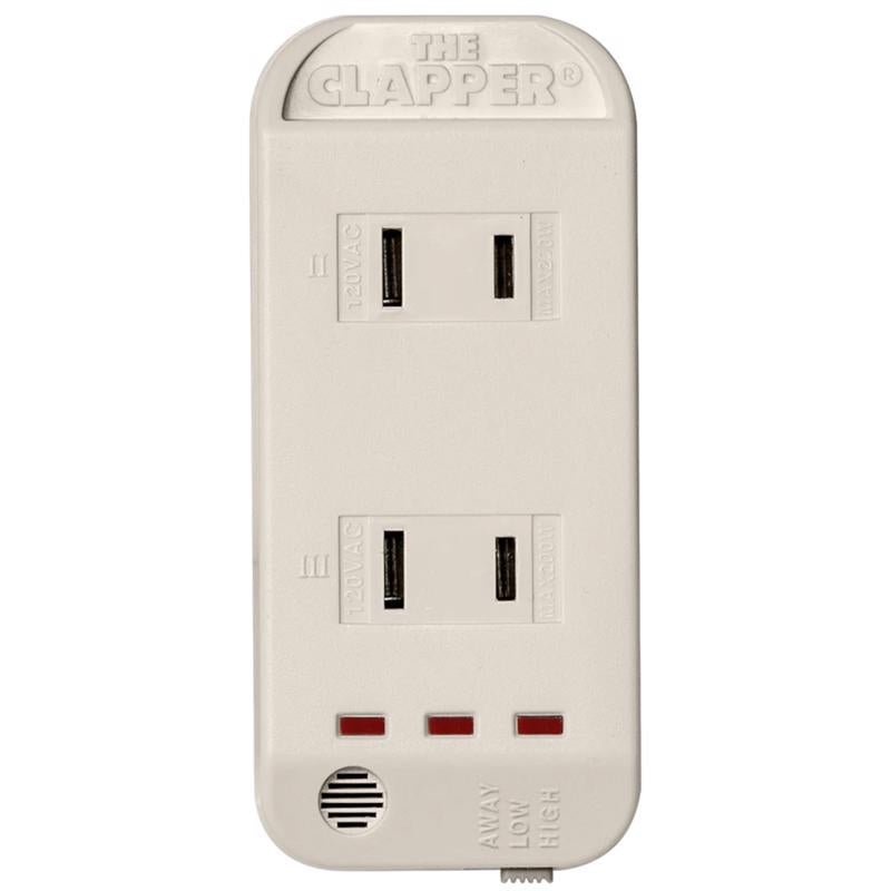 The Clapper 3.3 amps Single Pole Sensor Sound Activated Switch White