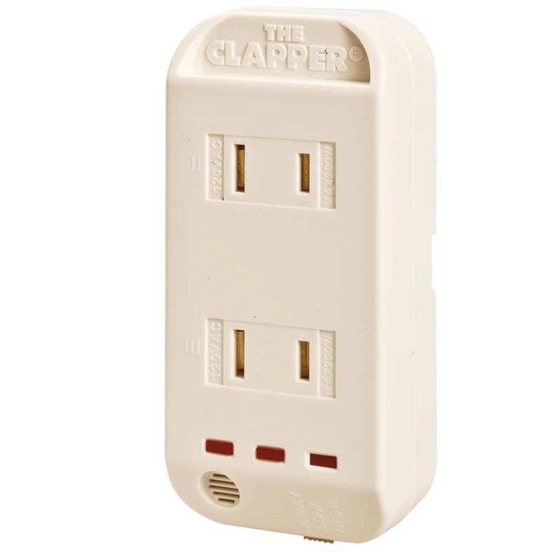 The Clapper 3.3 amps Single Pole Sensor Sound Activated Switch White