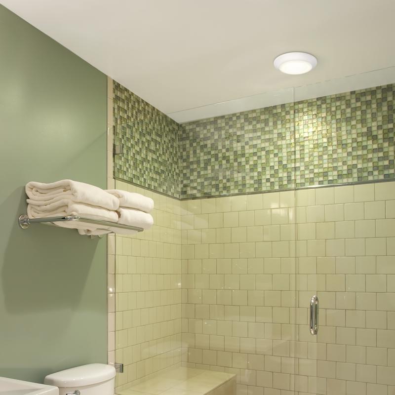 Westinghouse Color Changing Technology 1.25 in. H X 7.5 in. W X 7.5 in. L Frost White Ceiling Fixtur