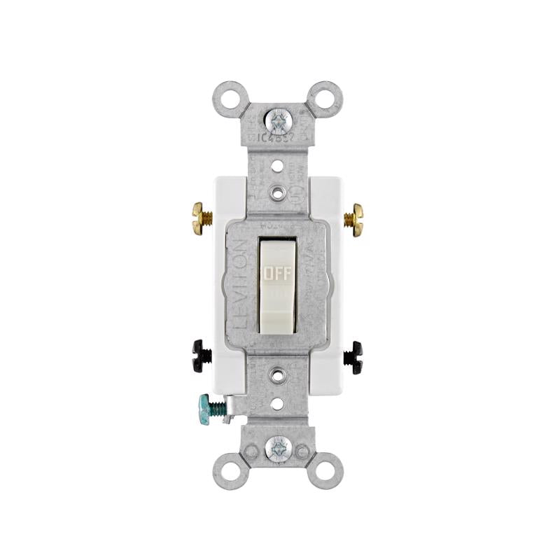 Leviton 20 amps Double Pole Toggle AC Quiet Switch Light Almond