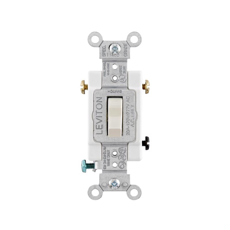 Leviton 20 amps 3-Way Toggle AC Quiet Switch Light Almond