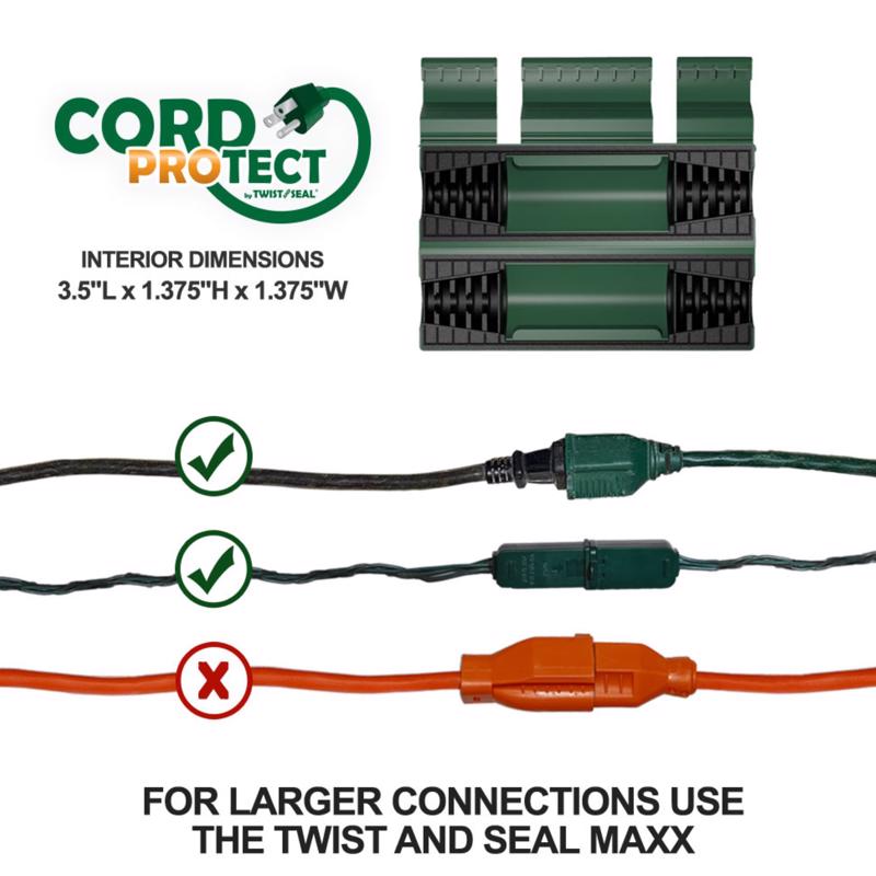 Twist and Seal 2.5 in. D X 6.5 in. L Cord Protector