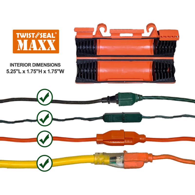 Twist and Seal Maxx Cord 4.5 in. D X 10 in. L Cord Protector