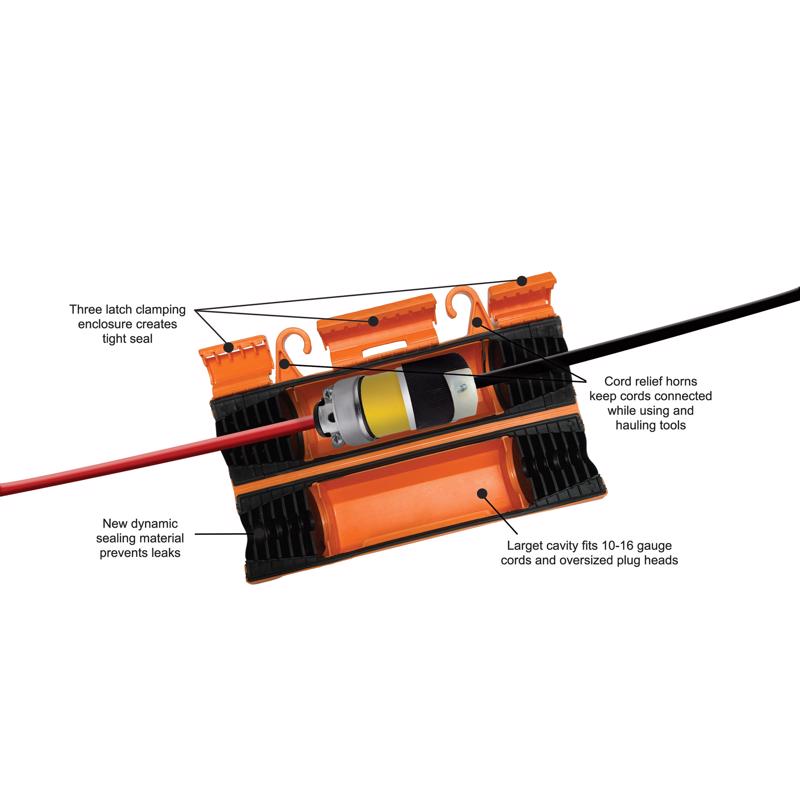 Twist and Seal Maxx Cord 4.5 in. D X 10 in. L Cord Protector