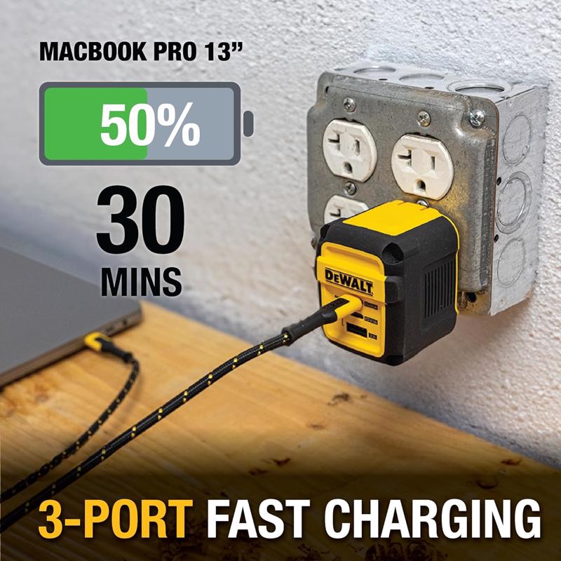 DeWalt 3 Port USB Charger