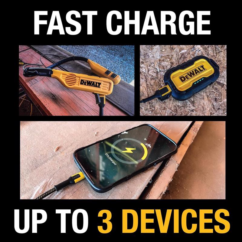 DeWalt 3 Port USB Charger
