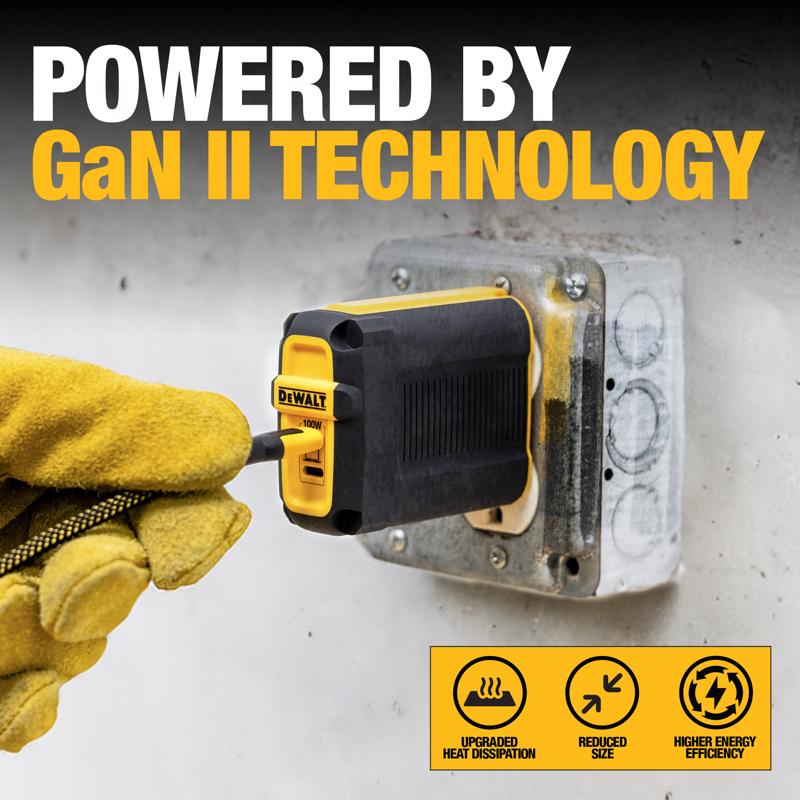 DeWalt 2 Port USB C Wall Charger