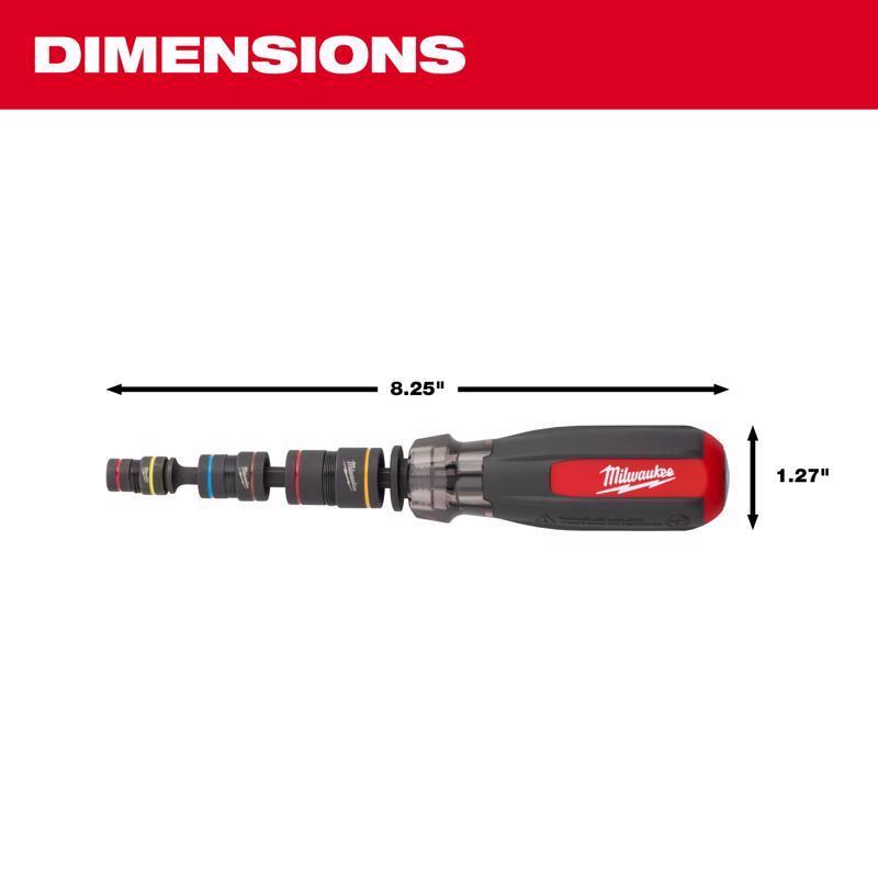 Milwaukee Impact Duty 1/4 in. SAE Impact Multi-Bit Nutdriver