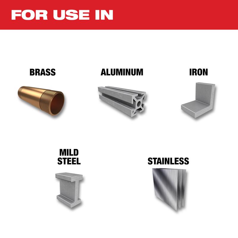 Milwaukee 1/4 in. Carbide Grit Brad/Pilot Point 1-1/8 in. L X 3/8 in. D Hole Cutter