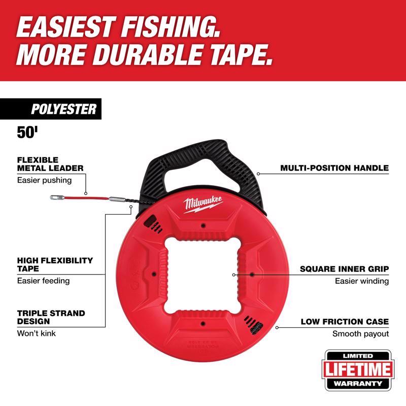 Milwaukee 50 ft. L Poly Fish Tape