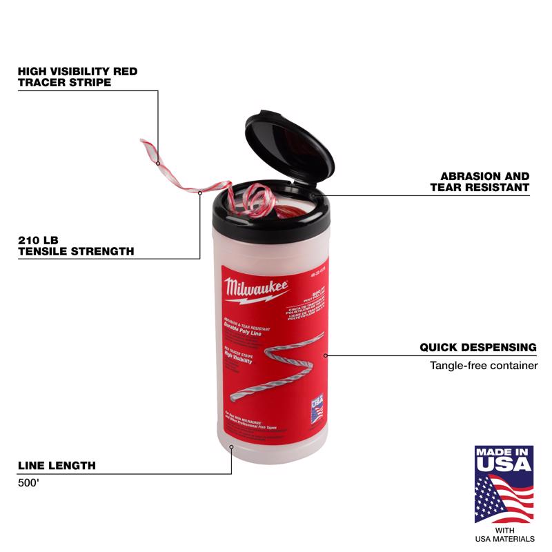 Milwaukee 500 ft. L Polypropylene Pull Line