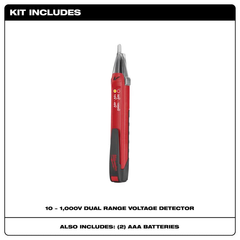 Milwaukee 10-1000 V Dual Range Voltage Tester