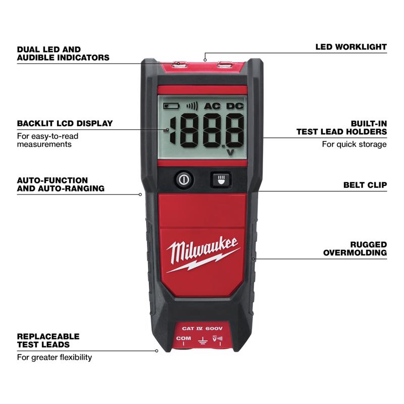 Milwaukee LCD Voltage Tester