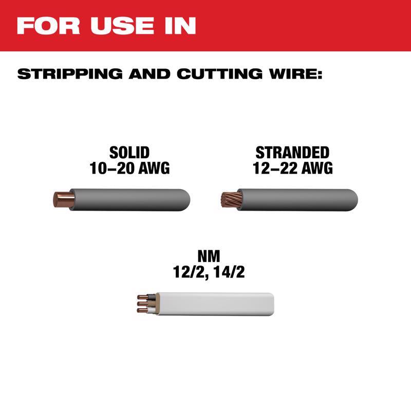 Milwaukee Milwaukee 20 AWG 3.83 in. L Wire Stripper/Cutter