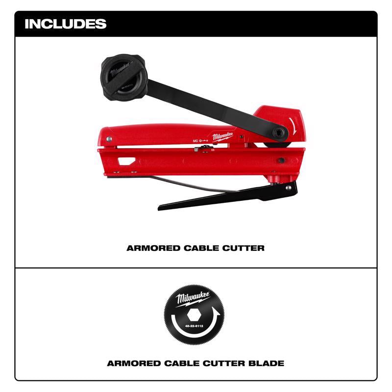 Milwaukee Milwaukee 7.41 in. L Black/Red Cable Cutter