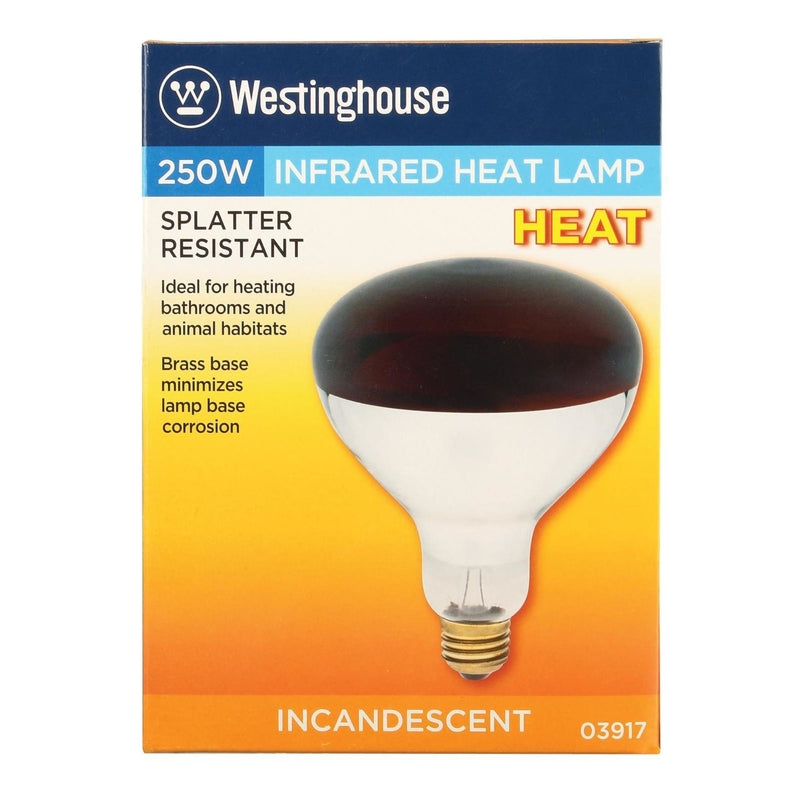 Westinghouse 250 W R40 Reflector/Heat Lamp Incandescent Bulb E26 (Medium) Red