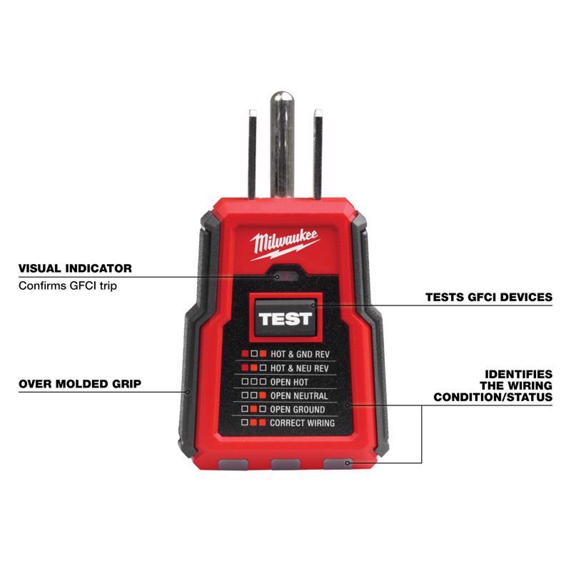 Milwaukee LED Receptacle Tester