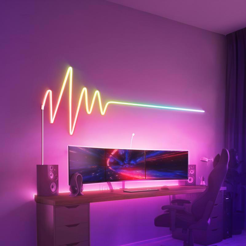 Feit 10 ft. L Color Changing Plug-In LED Smart-Enabled Rope Lights