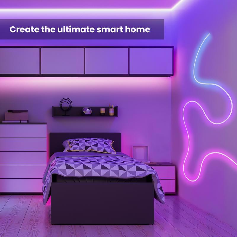 Feit 10 ft. L Color Changing Plug-In LED Smart-Enabled Rope Lights