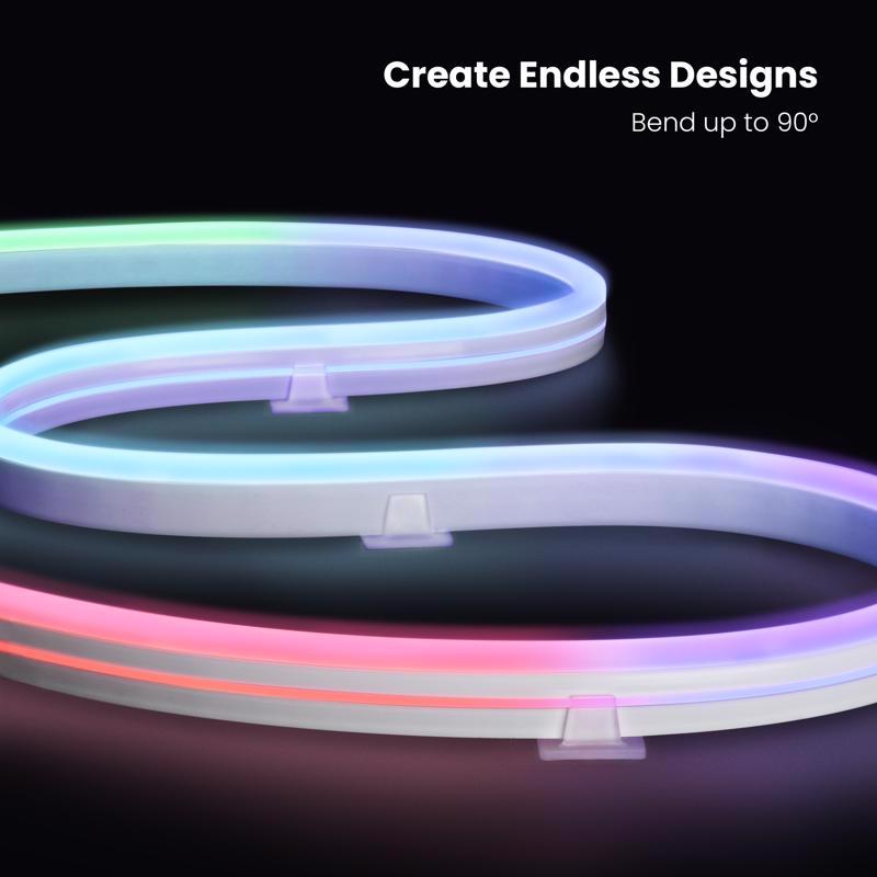 Feit 10 ft. L Color Changing Plug-In LED Smart-Enabled Rope Lights