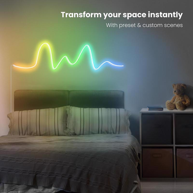 Feit 10 ft. L Color Changing Plug-In LED Smart-Enabled Rope Lights