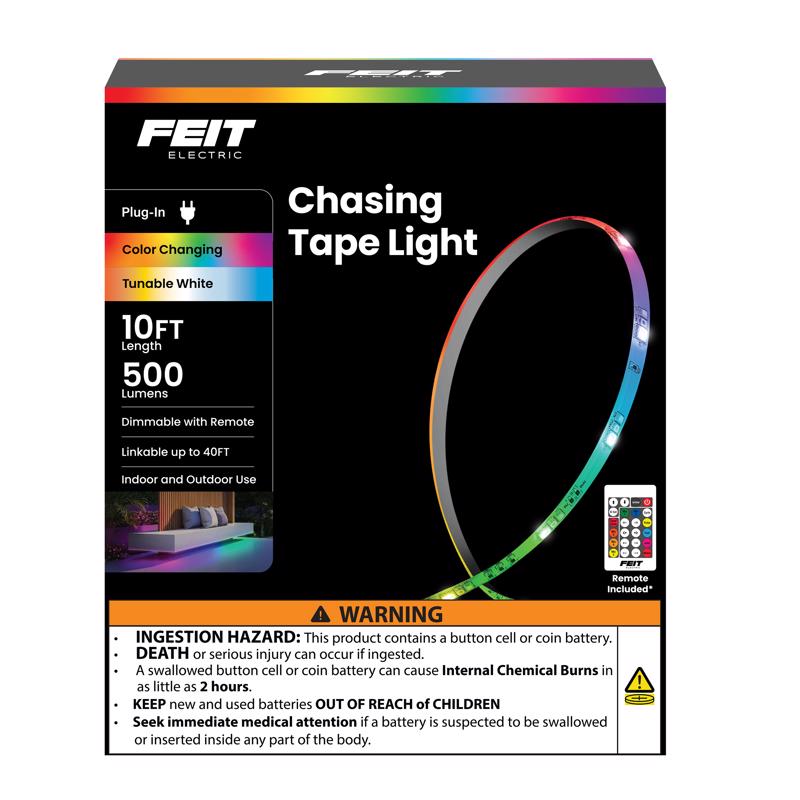 Feit 10 ft. L Color Changing Plug-In LED Tape Light