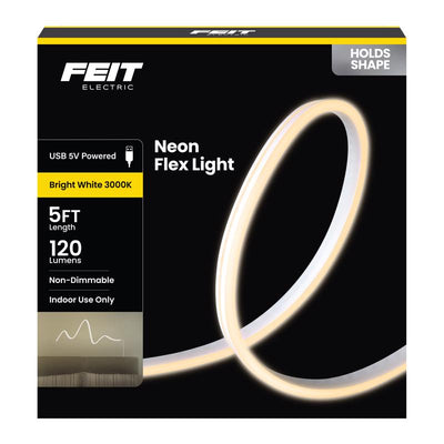 Feit 5 ft. L White Plug-In LED Tape Light