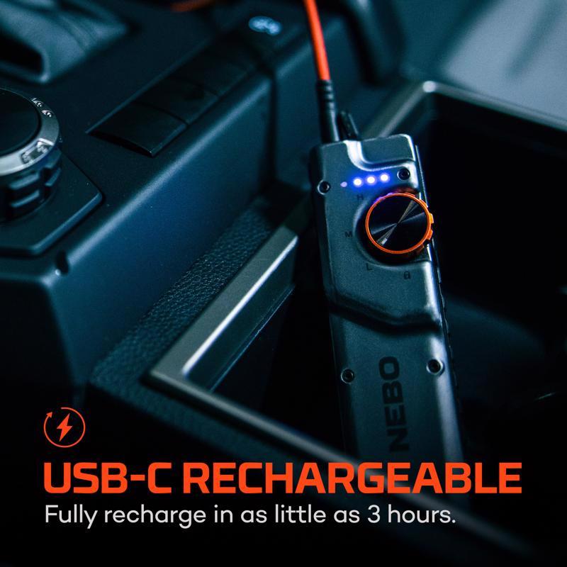 NEBO Edge 2000 lm Gray LED Tactical Flashlight