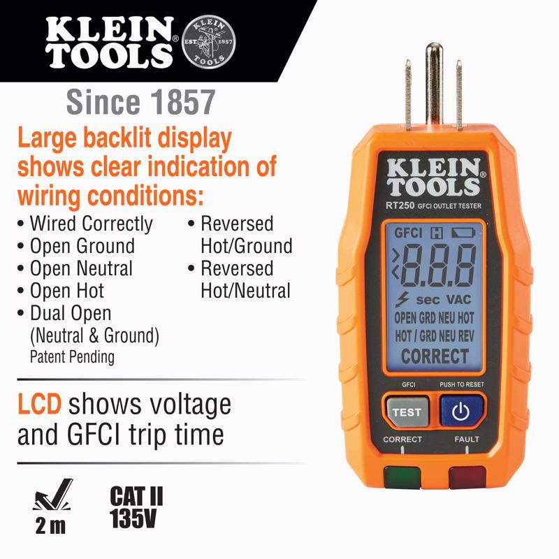 Klein Tools Dual-range LCD Electrical Tester Kit