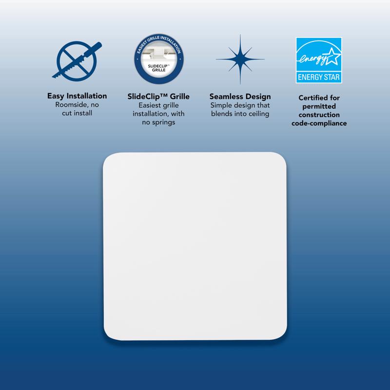 Broan-NuTone Roomside 80 CFM 1.5 Sones Bathroom Ventilation Fan