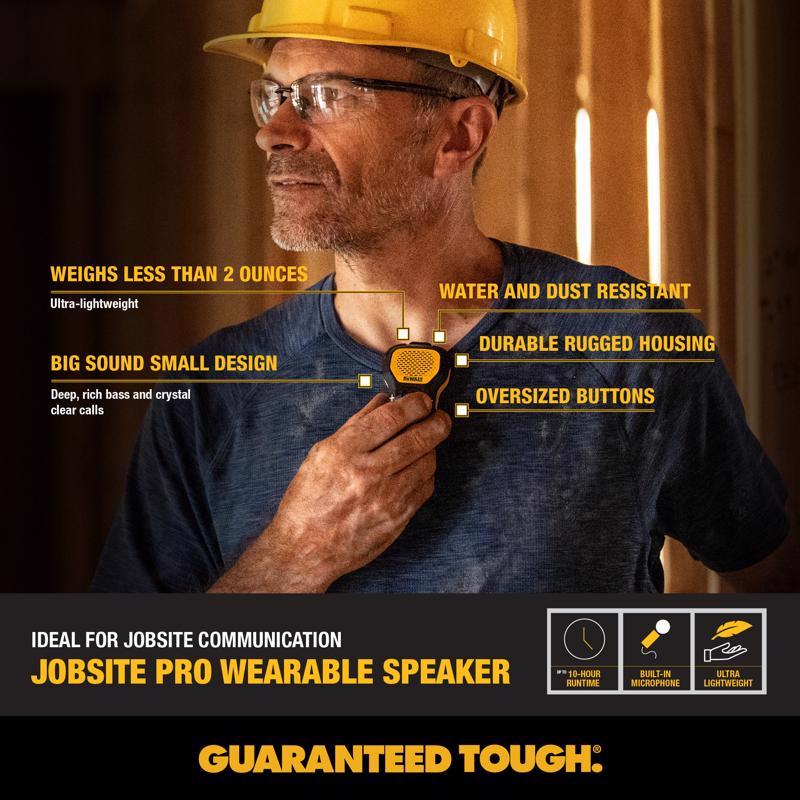 DeWalt Wireless Bluetooth Wearable Mini Speaker
