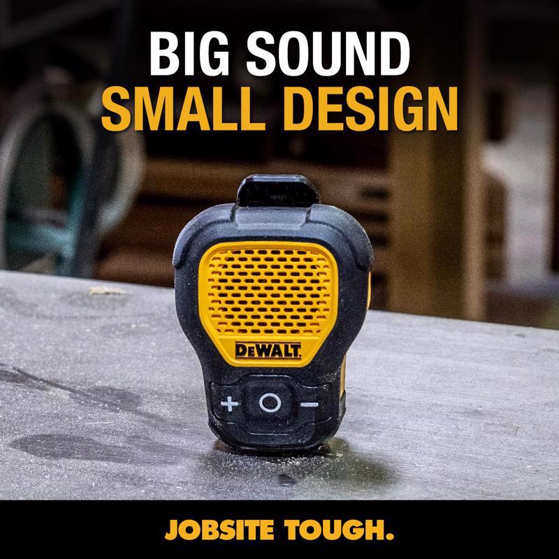 DeWalt Wireless Bluetooth Wearable Mini Speaker