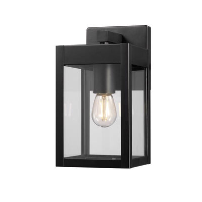Globe Electric Matte Black Solar Powered 1 W LED Lantern