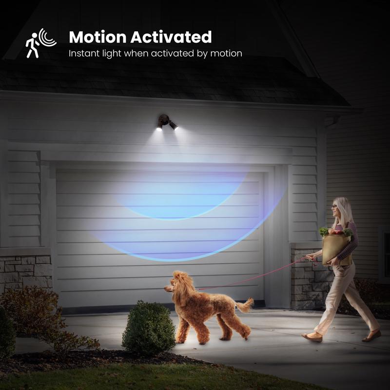 Feit PAR38 E26 (Medium) LED Motion Activated Bulb Color Changing 100 Watt Equivalence